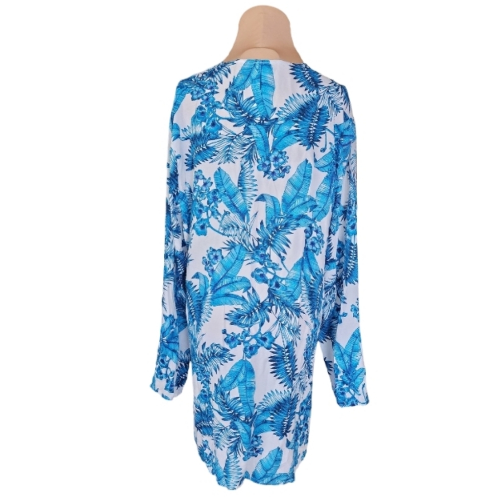 La Blanca Tropical Print Coverup Women's XL - Picture 2 of 5